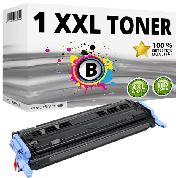 1x XL Toner pour HP Color Laserjet 1600 2600N 2605 Dn Dtn CM 1015 MFP 1017 124A