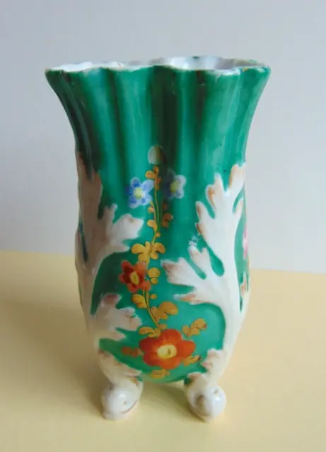 Petit vase ancien porcelaine Vieux Paris peint main