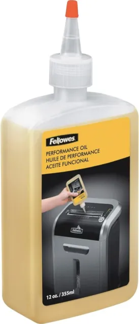 Fellowes Powershred Performance Shredder Oil 12 oz. Extended Nozzle Bottle