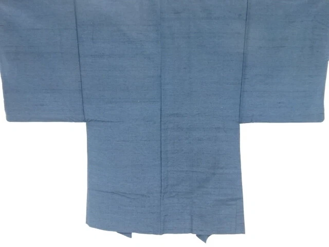40831# Japanese Kimono / Mens Haori / Hand Woven Tsumugi