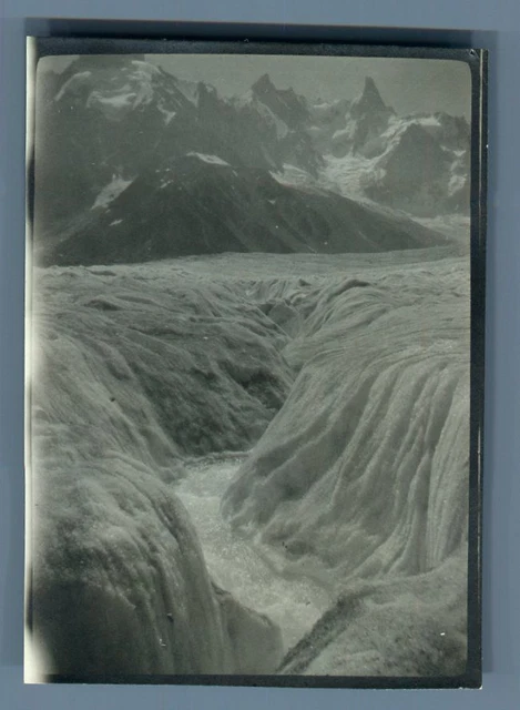 Vintage Chamonix 1904 - Tirage Citrate La Mer De Glace, Collection Montagne