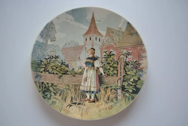 Magnifique Assiette Conte Grimm N°9 Sarreguemines