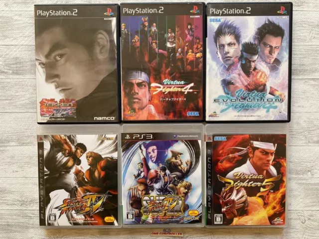 SONY PS2 & 3 Tekken Tag & Virtua Fighter 4 5 & Evolution & Street Fighter 4 set