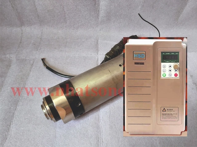 USED Spindle atc iso25 3.7kw 800hz 380v 24000rpm + VFD 4kw 220v to 380v