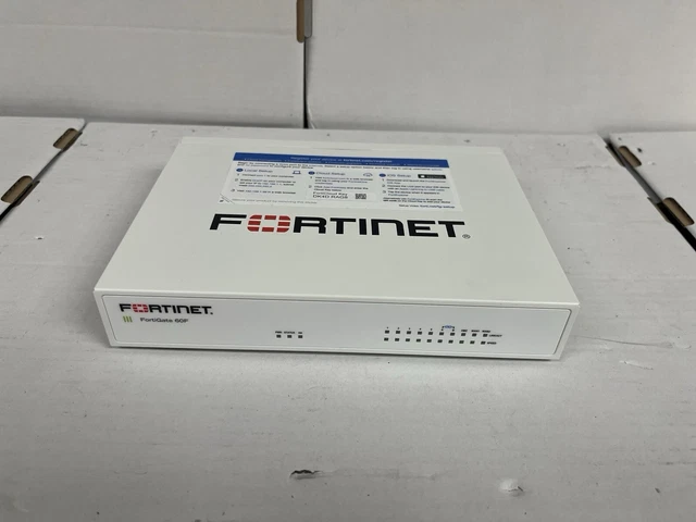 FORTINET FORTIGATE-60F FG-60F Network Firewall | VPN Router (Adapter ...