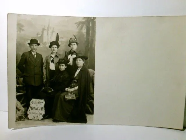 Mariazell. Österreich. Alte Ansichtskarte / Fotokarte s/w, ungel., 1915, Gruppen