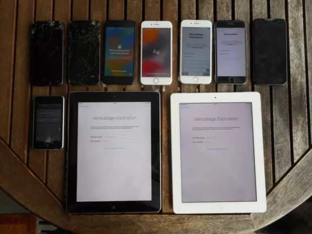 ❌ Lot ipad, iphone et ipod touch HS A REPARER ❌