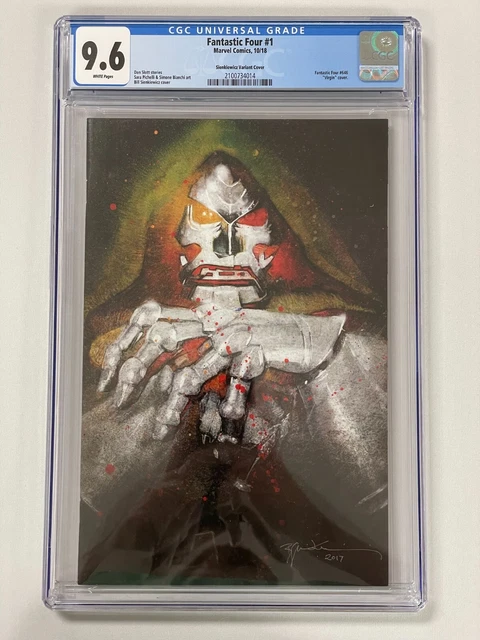 Fantastic Four #1 (2018) Bill Sienkiewicz Virgin Variant Cover CGC 9.6 Marvel