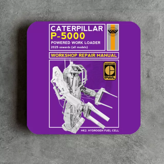 Alien Inspiré Powerloader Manuel dessous de Verre Sulaco Weyland Yutani Uscm