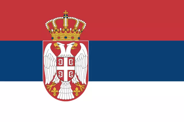 Serbien Fahne ca. 90x150 cm mit Ösen 150x90 Serbia Flag Hiss Flagge Deko WM EM