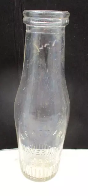 Vintage Glass Bottle J.F. Howard Haverhill MA Mass Condiments 1920's