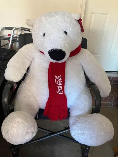 Collectable Coca Cola Giant  Plush Bear