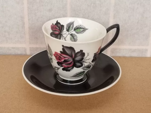 Royal Albert Masquerade Cup And Black Saucer