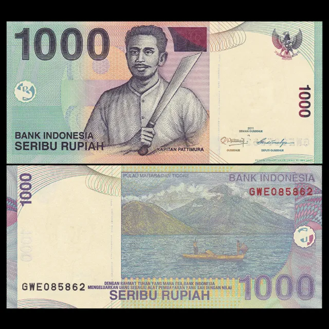 Indonesia 1000 Rupiah, 2009-2013, P-141, UNC