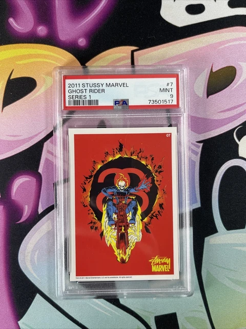 2011 Stussy x Marvel #7 Series 1 Ghost Rider  PSA 9