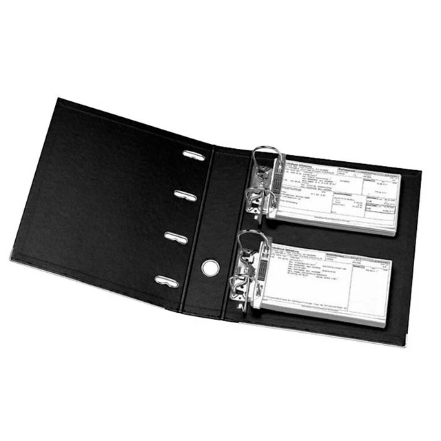 Elba Doppelordner A4 – 2 X A5 Quer, 7,5 Cm Rücken, Schwarz Mit RADO-Ösen