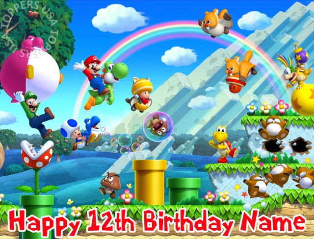 EDIBLE SUPER MARIO Bros Odyssey Cake Topper Birthday Wafer Paper Sheet EDIBLE SUPER MARIO Bros Odyssey Cake Topper Birthday Wafer Paper Sheet
