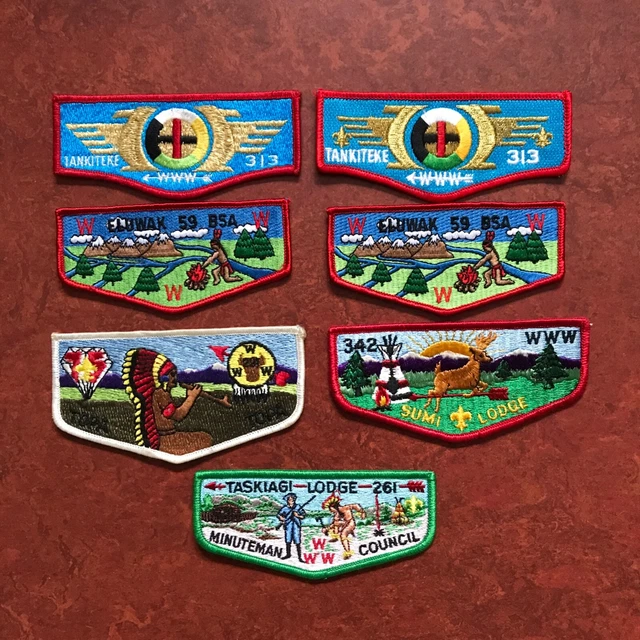 Boy Scout Order of the Arrow OA Pocket Patch Collection Topa Topa Tankiteke Sumi