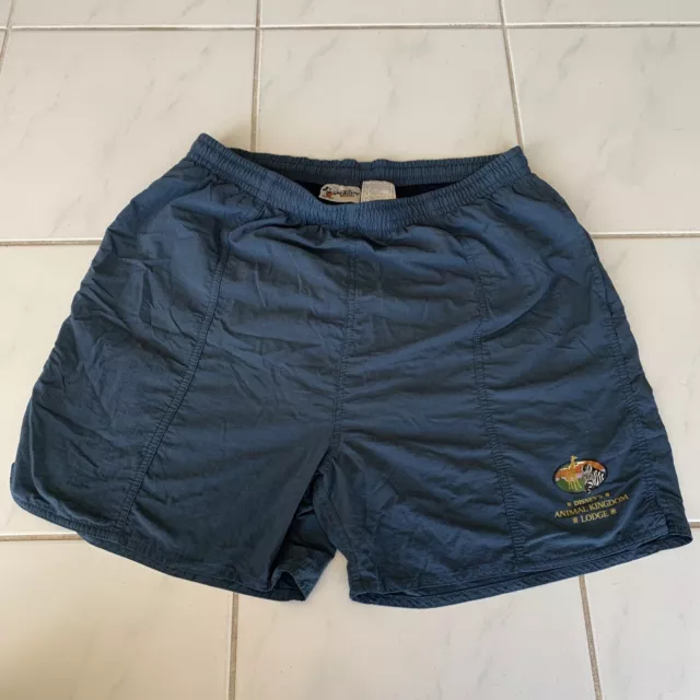 Walt Disney World Disney's Animal Kingdom Lodge Blue Swim Trunks Shorts L Large