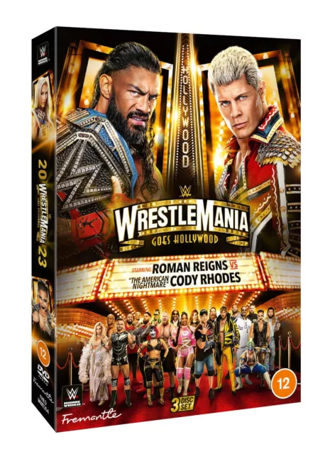 WWE WrestleMania 39 [3x DVD] *NEU* DEUTSCH Deutscher Kommentar WM 2023 XXXIX