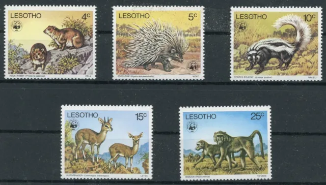 Lesotho 228-232 postfrisch Tiere #HB101