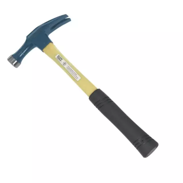 Klein Tools Electricians Hammer 18 Oz Straight Claw Steel Fiberglass Hand Tool