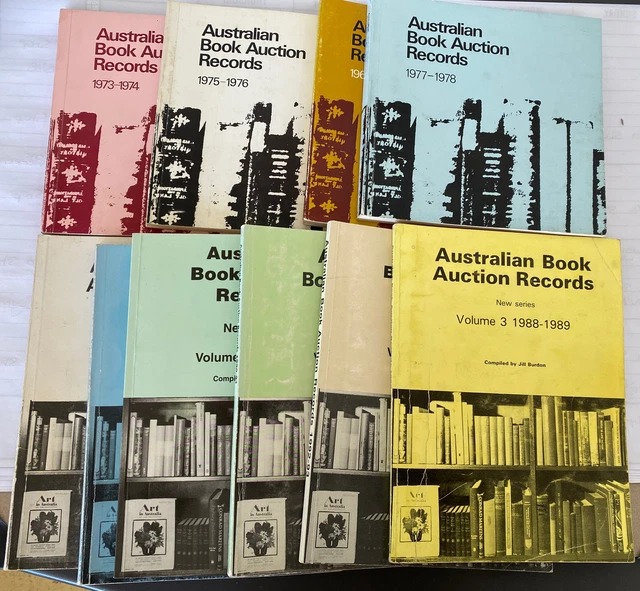 Auction Book Example BULK X 10 Books Australian Book Auction Records Paperback Book Used EUR ...