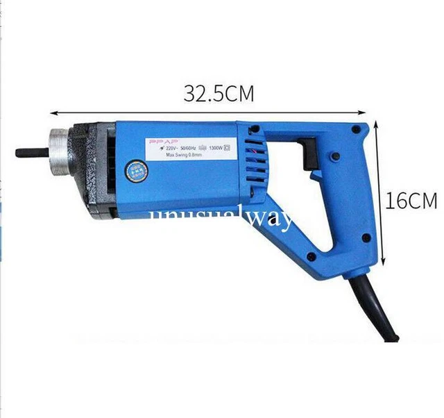 1PC Electric Portable Concrete Vibrator Hand-held Concrete Mixer 1300W 13000RPM