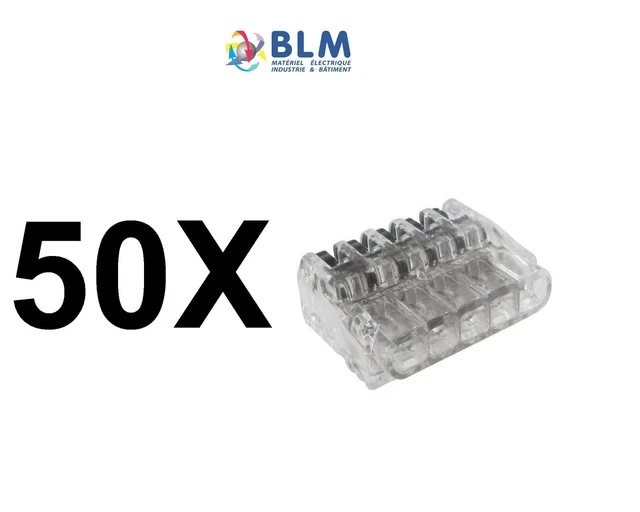 BLM EASY CONNEX 495150 - Connecteurs à leviers Mini 5 entrées type WAGO *NEUF*