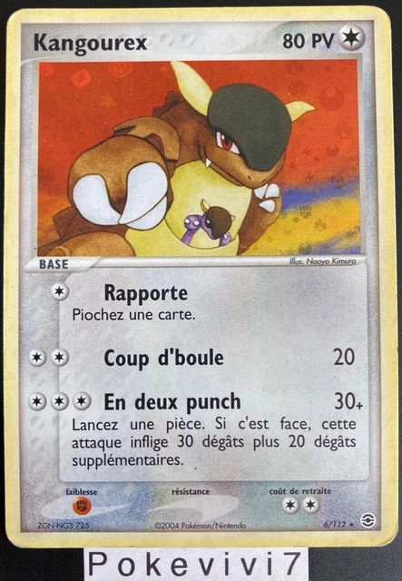 Carte Pokemon KANGOUREX 6/112 Holo Reverse Bloc EX Rouge Feu Vert Feuille FR