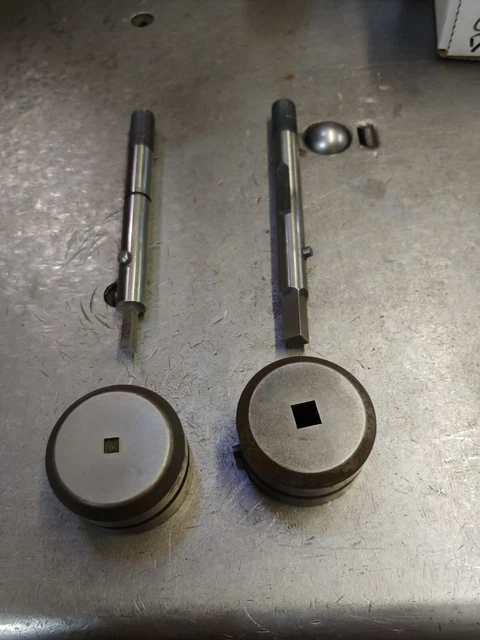 Square Punch and Die for Strippit 1-1/4" Station 1/2" Body