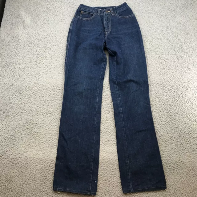 Vintage Calvin Klein Jeans Womens 24x32 Blue Denim High Rise Straight Leg 44430