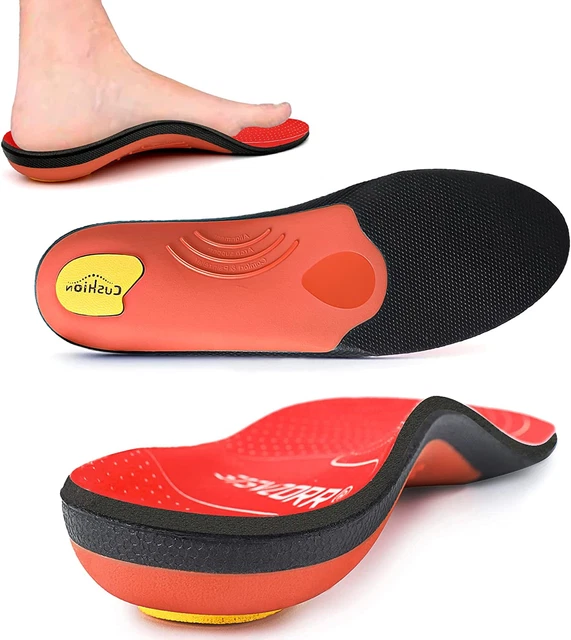 ARCH HEAVY SUPPORT Pain Relief Orthotics 210+ Lbs Flat Foot Heel Pads