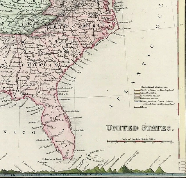 1840 UNITED STATES map Mountain - 1840 United States Map Mountain Ranges Height Orr.webp