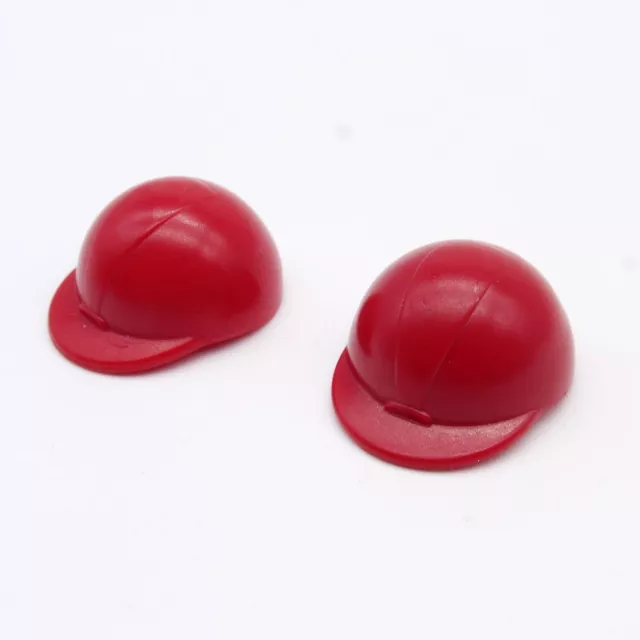 9422 Playmobil Lot de 2 Chapeaux Bombes de Cavalier Rouges