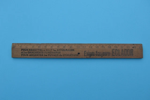 ANCIENNE REGLE GRADUEE 1 M En Bois Ecole Scolaire Ecolier Vintage Deco EUR 10,00 - FR