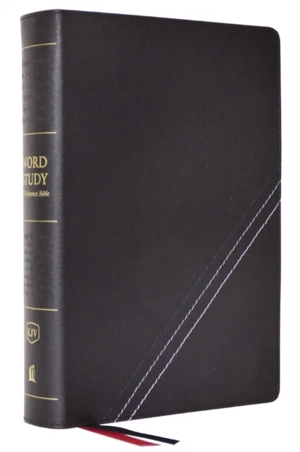 THOMAS NELSON - KJV Word Study Reference Bible Bonded Leather Black ...