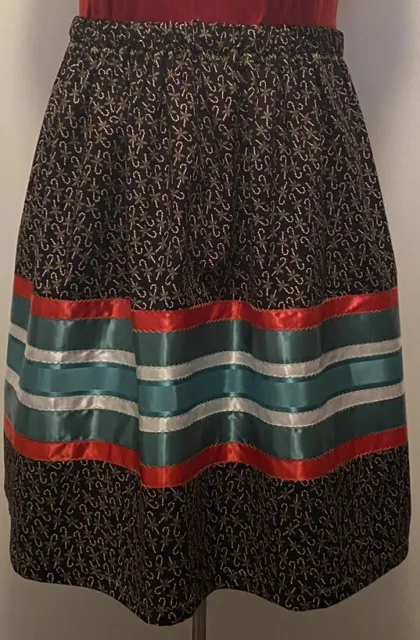 Native American Ribbon Skirt Plus Size Christmas New Handmade Machine Stitched