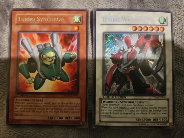 Yugioh Turbo Warrior (Secret Rare) + Turbo Synchron Synchro Set [PM for All]