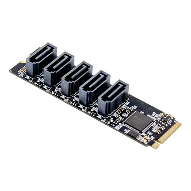 1pcs JMB585 M.2 To NGFF5 Ports 3.0 Adapter M.2 Key Expansion Card new
