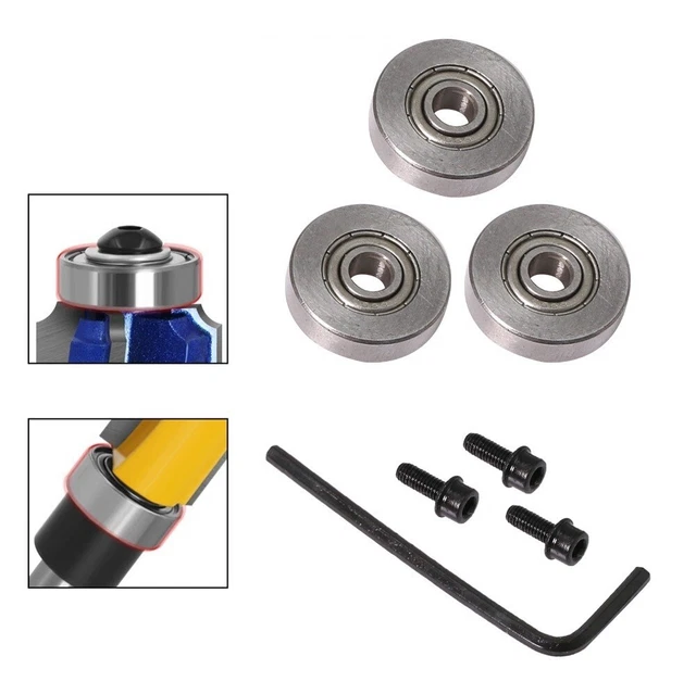 ZJCHAO Jeu D'embouts De Routeur De Modèle Mèche De Garniture Affleurante, Mèches De Routeurs De