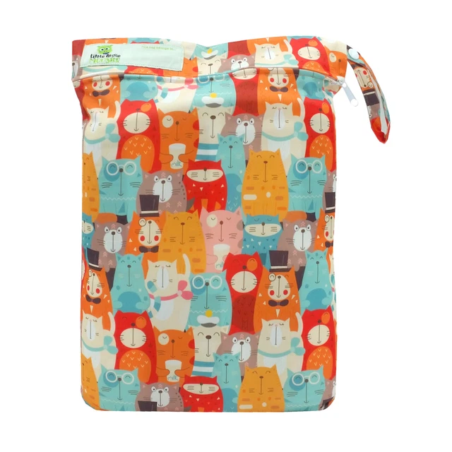 REUSABLE WET BAG FOR CLOTH NAPPY / DIAPER / SWIMMERS Fat Cats