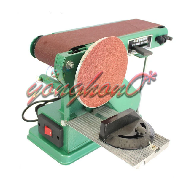 220V Desktop Multifunction Combination Sander Electric Belt Amp Disc Sander