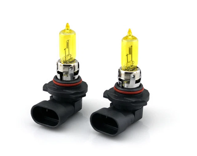 x2 9005 65W Headlight High Beam Xenon HID Halogen Super Yellow Light Bulbs Z372