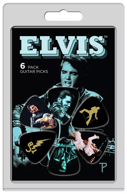 Perris 6-Pack Elvis Presley Variety Licensed Guitar Picks Pack