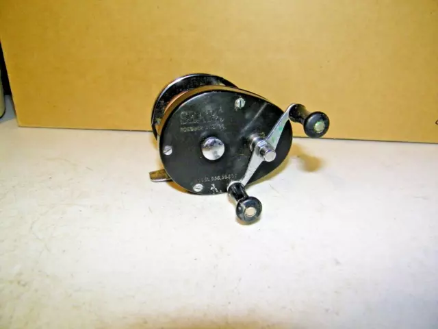 Vintage Black Sears Roebuck & Co. Fishing Reel Model 535.39600