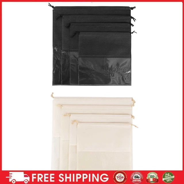 Dust Cover Bags for Handbags Clear Storage Organizer with Drawstring Protector
