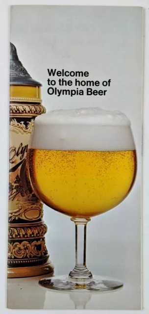 1960s Olympia Beer Brewing Company Tour Tumwater Washington WA Vintage Brochure