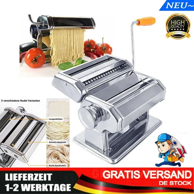 3-In-1 Nudelmaschine Edelstahl Pastamaker Pastamaschine Lasagne Spaghetti Pasta