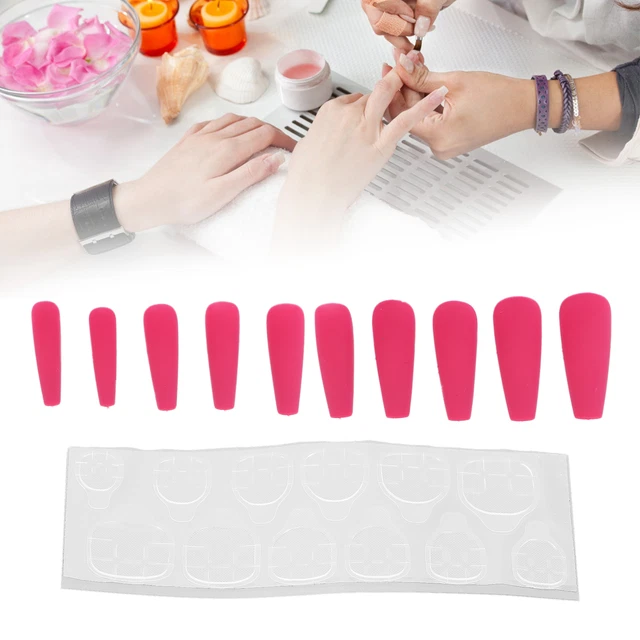 (N5355-09)Extra Long Coffin Fake Nails Harmless Press On Nails No Peculiar